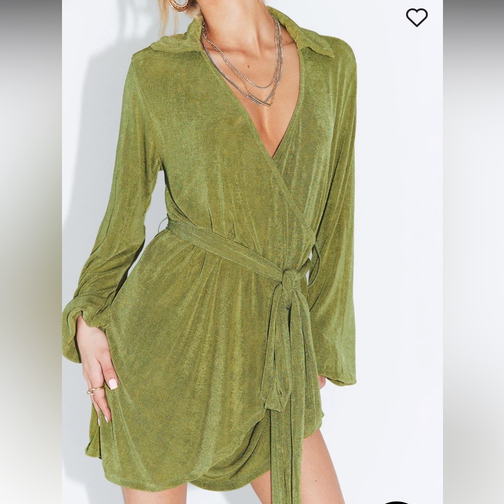 Princess Polly Party Time Mini Dress Green